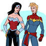 Wonder Woman and Captain Marvel