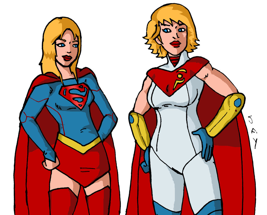 Supergirl and Power Girl by Jasontodd1fan on DeviantArt