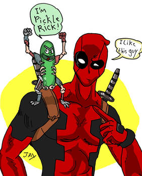 Pickle Rick meets Deadpool