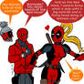 Red Hood meets Lady Deadpool 