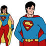 Superman Prime and his Twin Daughters