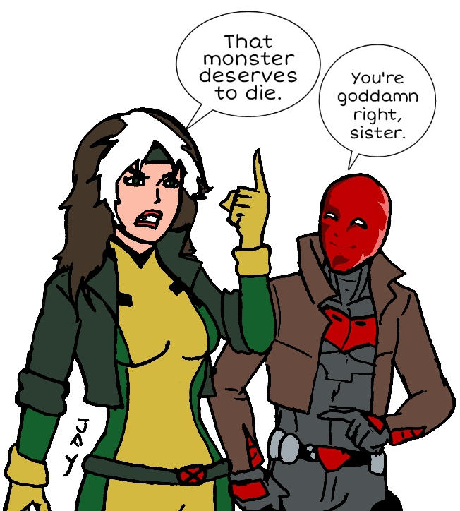 Red Riding Hood Rogue Red Hood supports Rogue by Jasontodd1fan on DeviantArt
