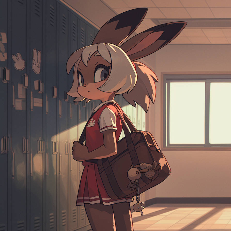 AiArtElfik Furry rabbit first day at school by AiArtElfik on DeviantArt