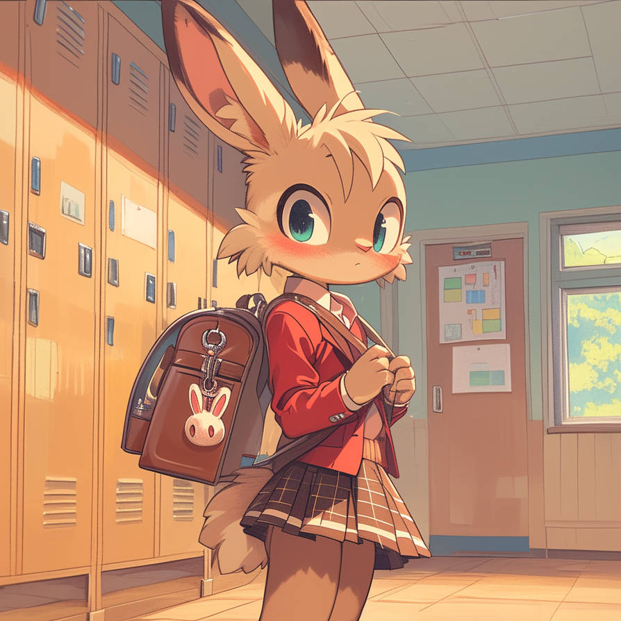 Pygmy Rabbit Furry AiArtElfik Furry rabbit first day at school by AiArtElfik on DeviantArt