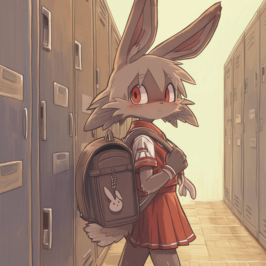 AiArtElfik Furry rabbit first day at school by AiArtElfik on DeviantArt