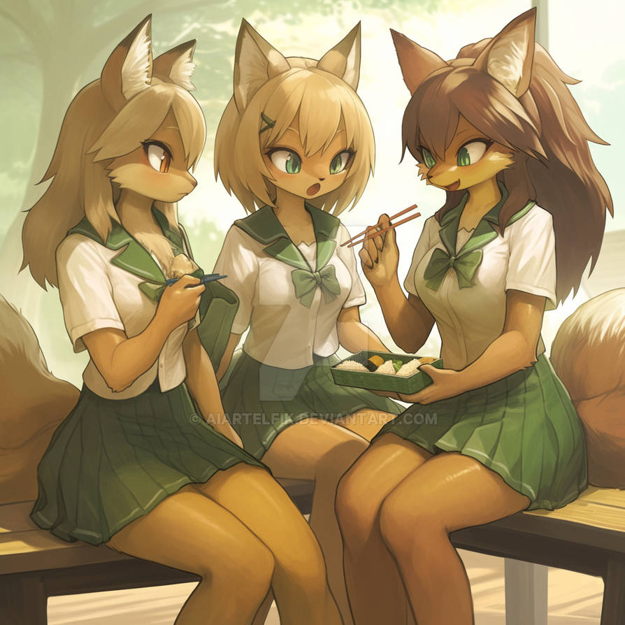 The most popular furry in school by AiArtElfik on DeviantArt