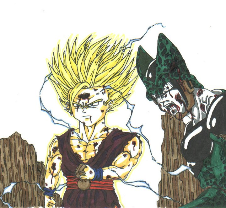 gohan vs cell