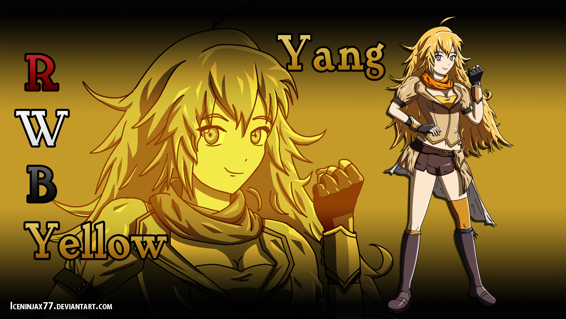 RWBY - Yang (Yellow) by IceNinjaX77 on DeviantArt