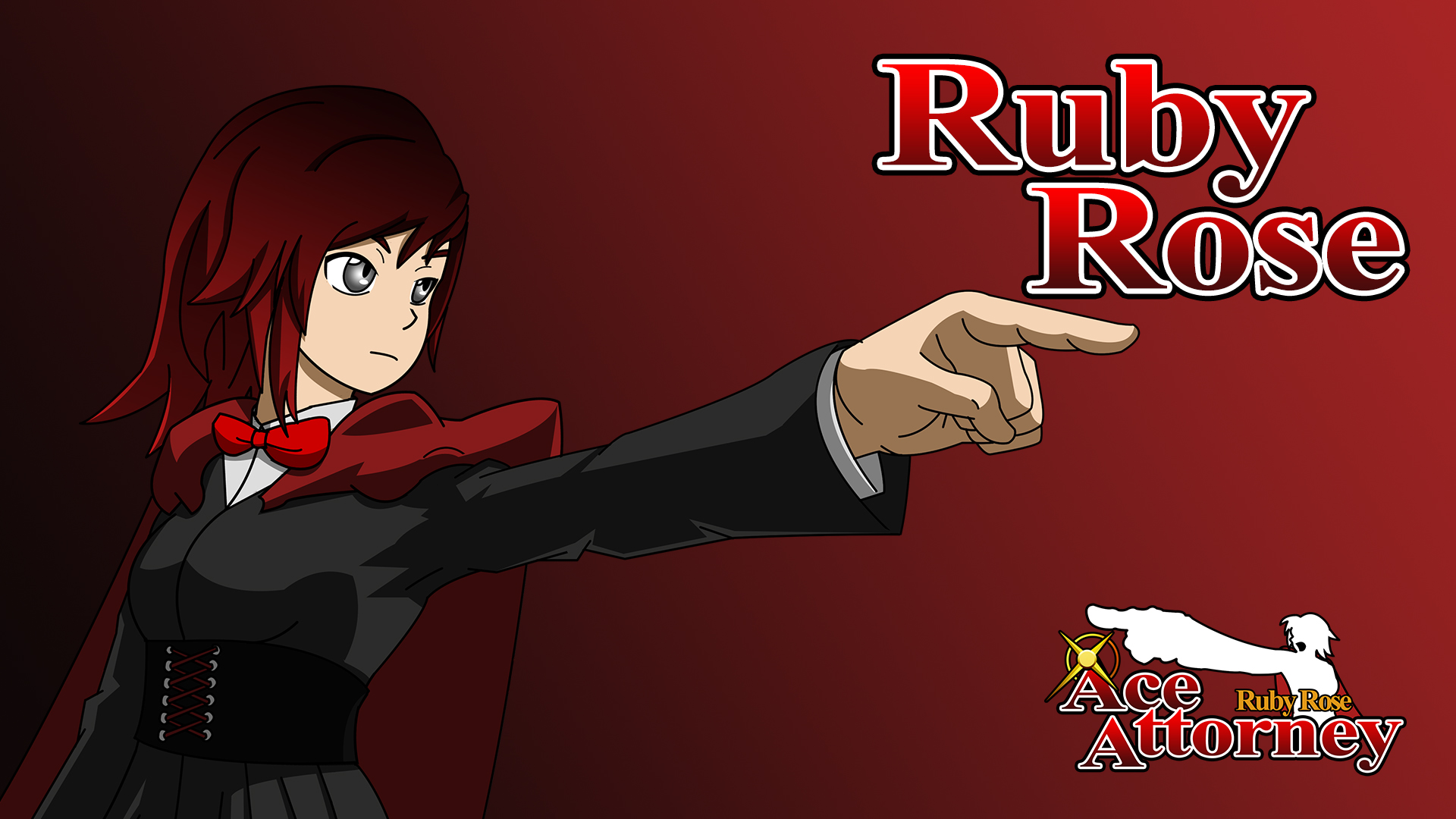 Ruby Rose Ace Attorney - Ruby Wallpaper