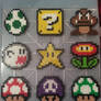 Mario Perler Bead Ornaments