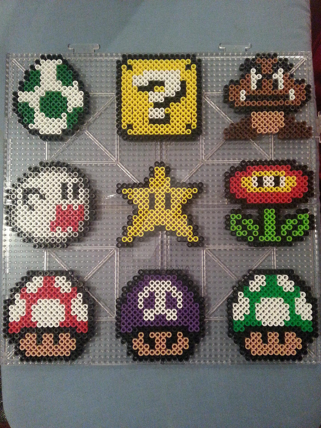 Mario Perler Bead Ornaments by AshMoonDesigns on DeviantArt