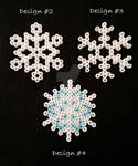 Snowflake Perler Bead Ornaments