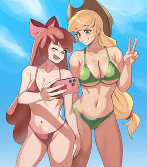 Apple Sisters taking Selfie