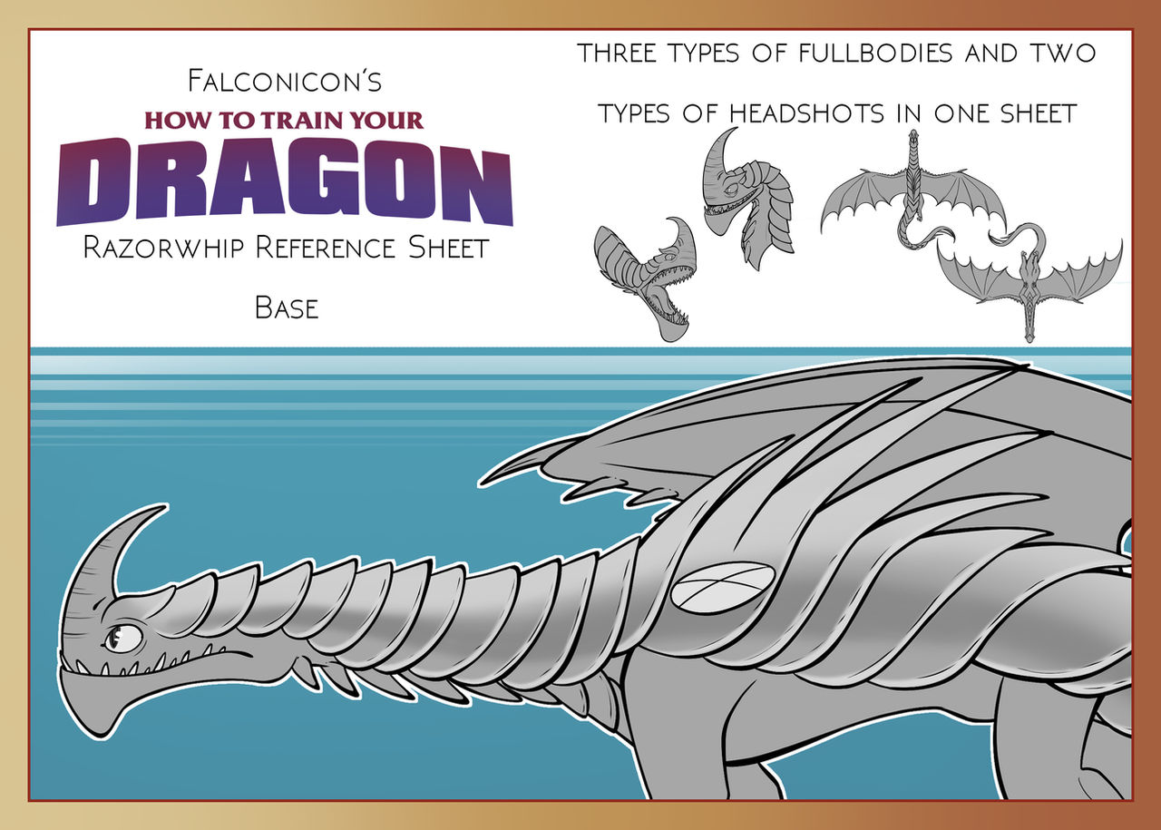 How To Train Your Dragon Razorwhip Base by FalconiTonic on DeviantArt