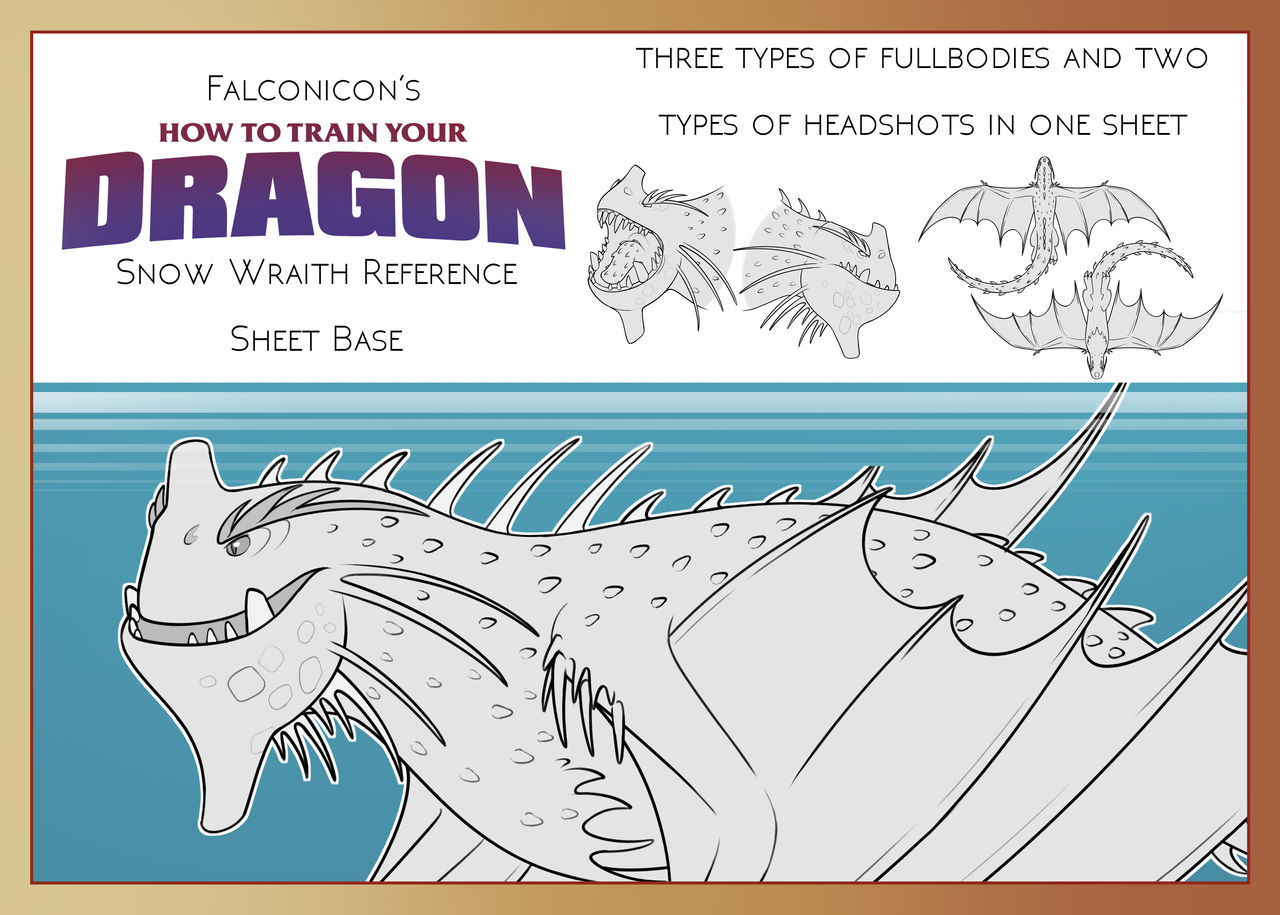 How To Train Your Dragon Snow Wraith Base by FalconiTonic on DeviantArt