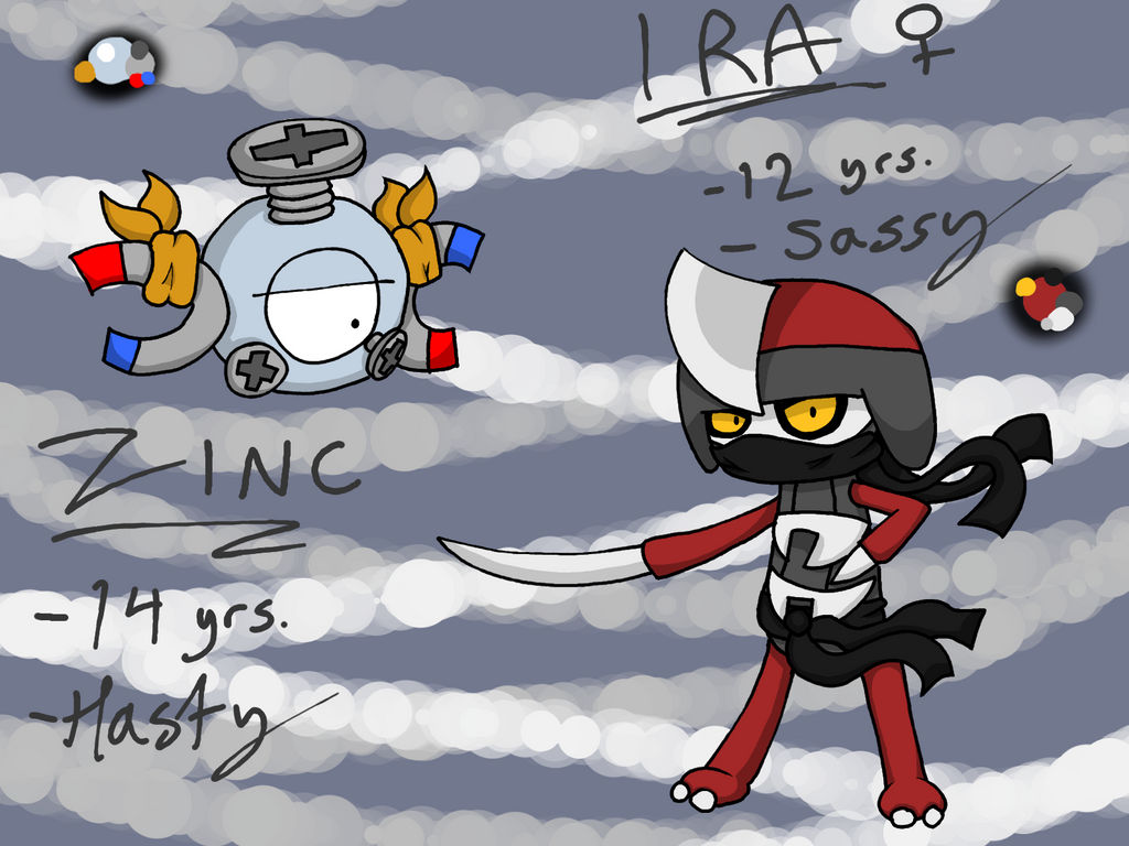 Zinc the Magnemite and Ira the Pawniard