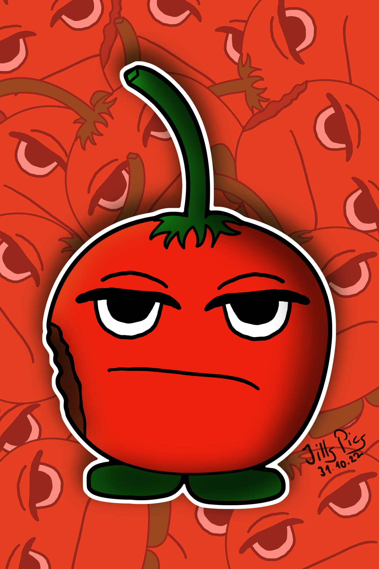 Grumpy Tomato by jscreativelab on DeviantArt