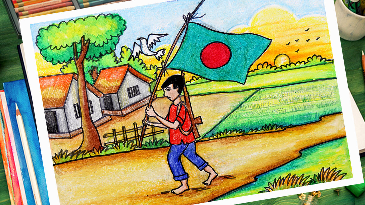 How to draw scenery of 16 December Victory day by HutumSchool on DeviantArt How to draw scenery of 16 December Victory day by HutumSchool on DeviantArt