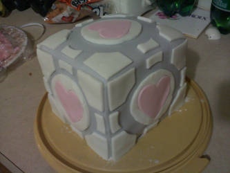 Companion Cube Cake