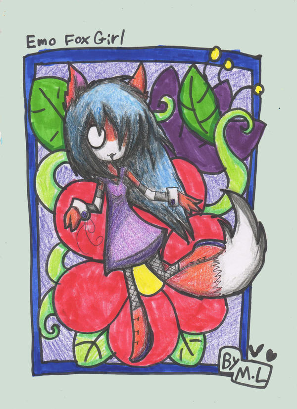 Foxing Emo Emo Fox Girl by BunnyGirl-666 on DeviantArt