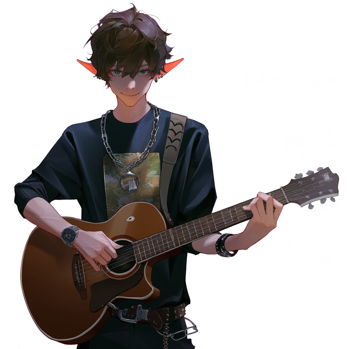 Elf Entertainer 1 (M) - Guitarist by Veiels on DeviantArt