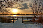 Wintermorning near the lake