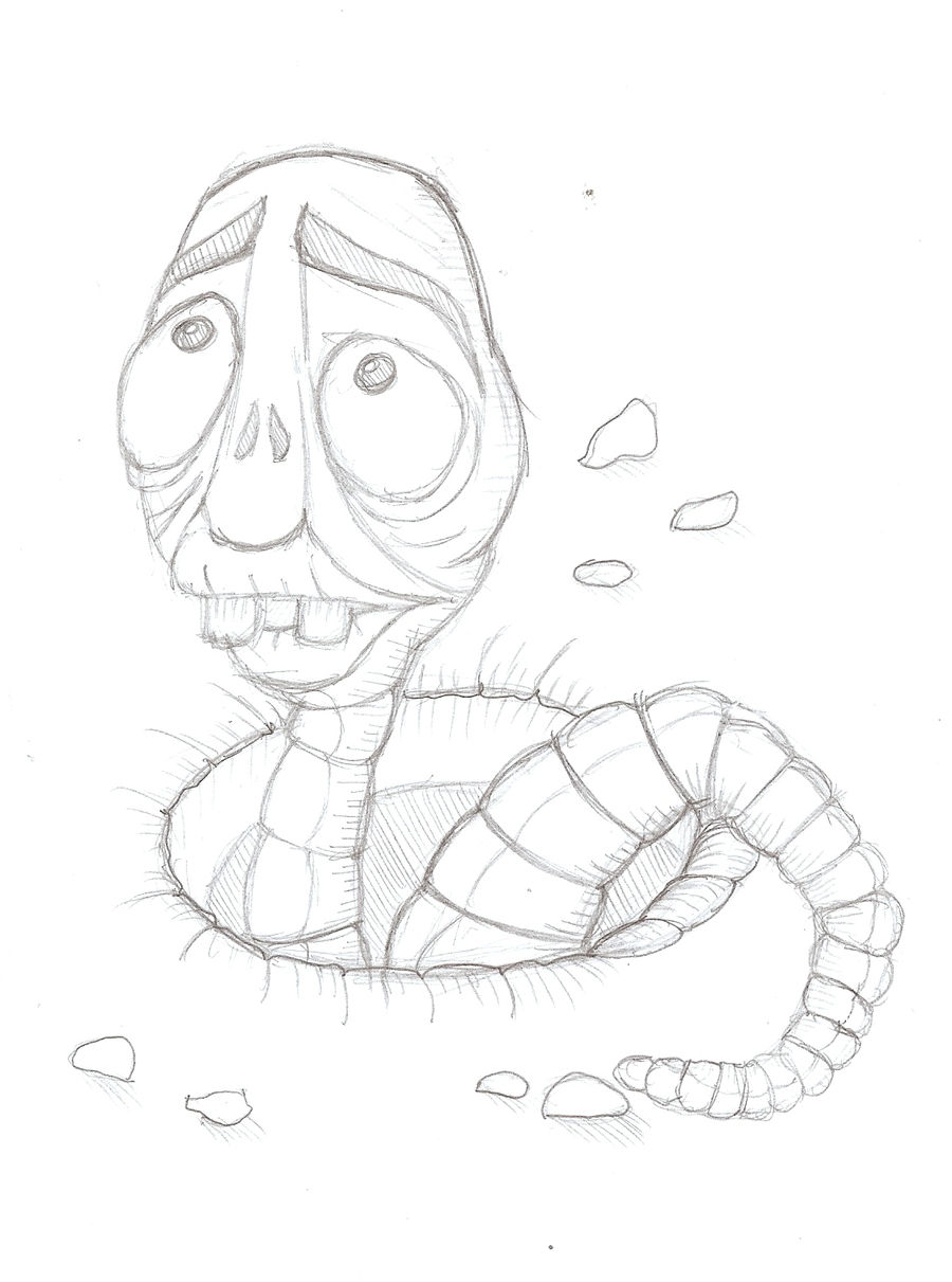 Maggot Colouring In Sketch of the Maggot by BlackstarLily99 on DeviantArt
