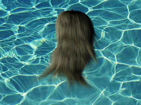 Hair and water