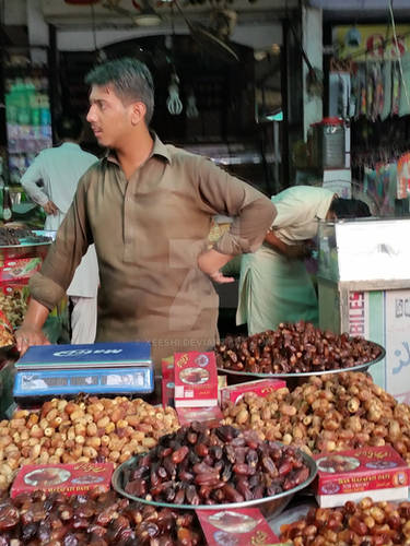 selling dates and dry fruits