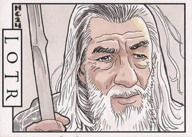 Sketchcards - LOTR - Gandalf the White