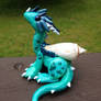 Seafoam Dragon Sculpture