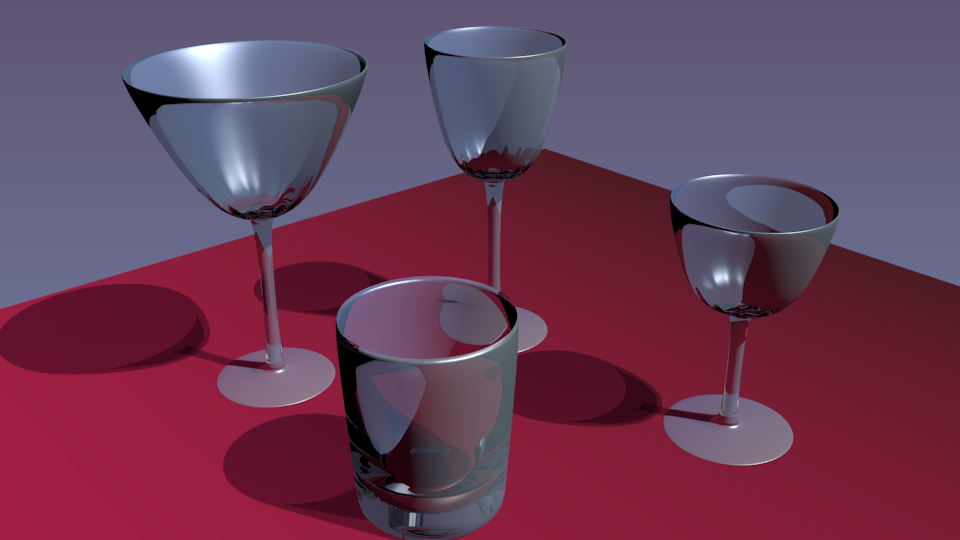 3D Glass Objects