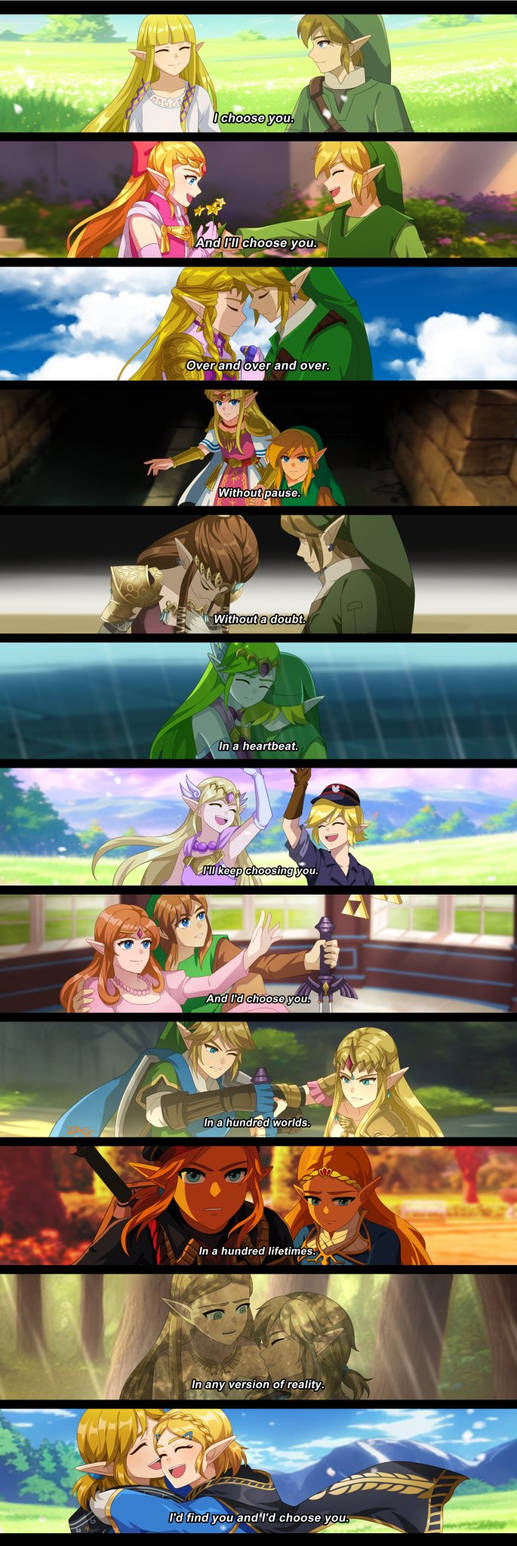 Tloz through years by angkashi on DeviantArt