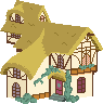 Pixel Ponyville house