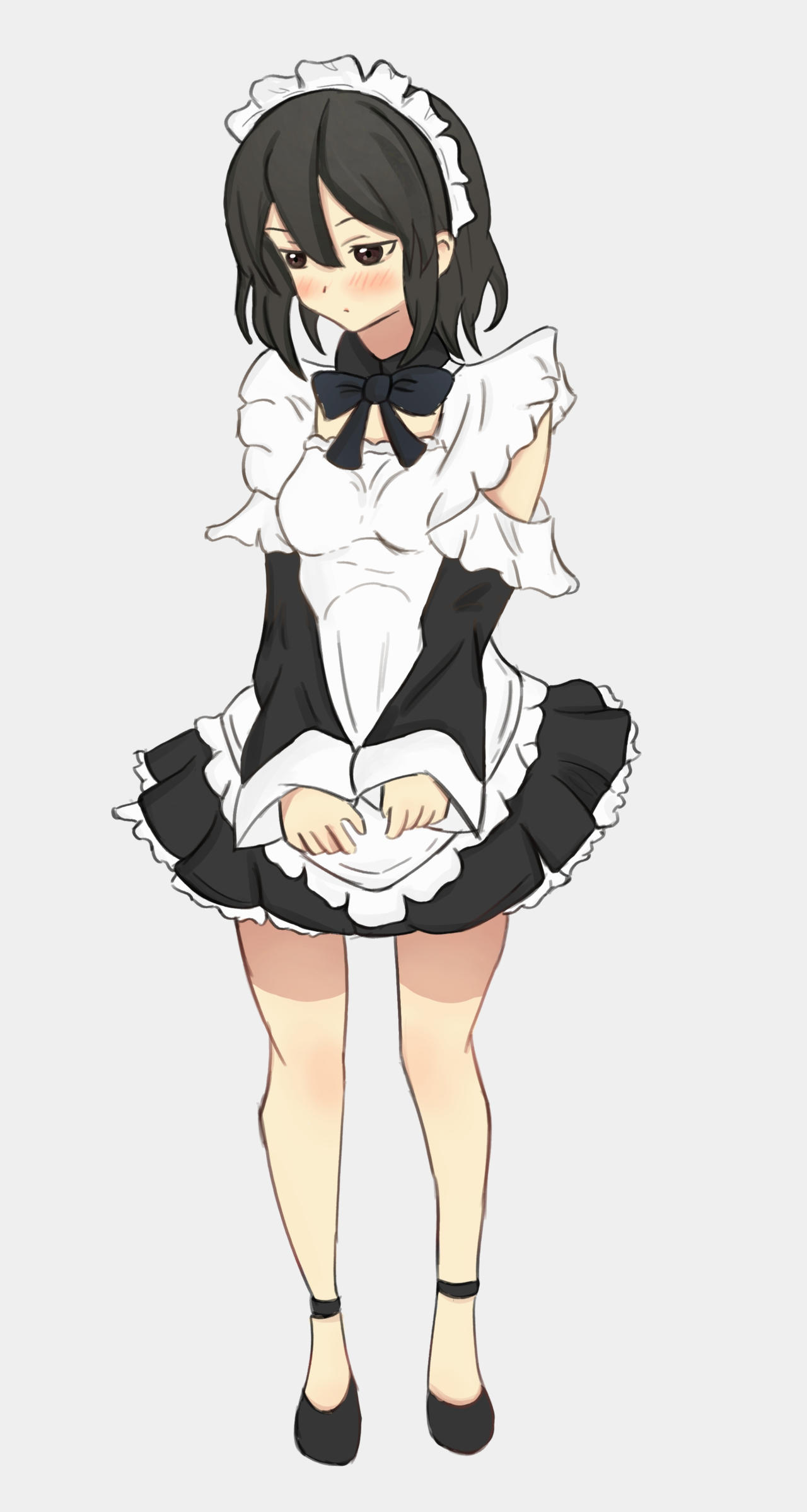 Inaba in maid outfit by VineetArto on DeviantArt
