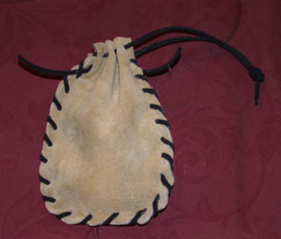 Leather Drawstring Pouch