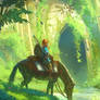 Link and the Forest Temple detail 1