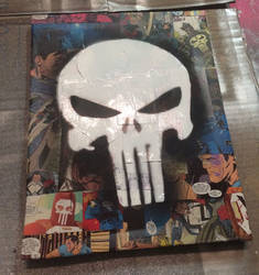 The Punisher - Stencil Collage