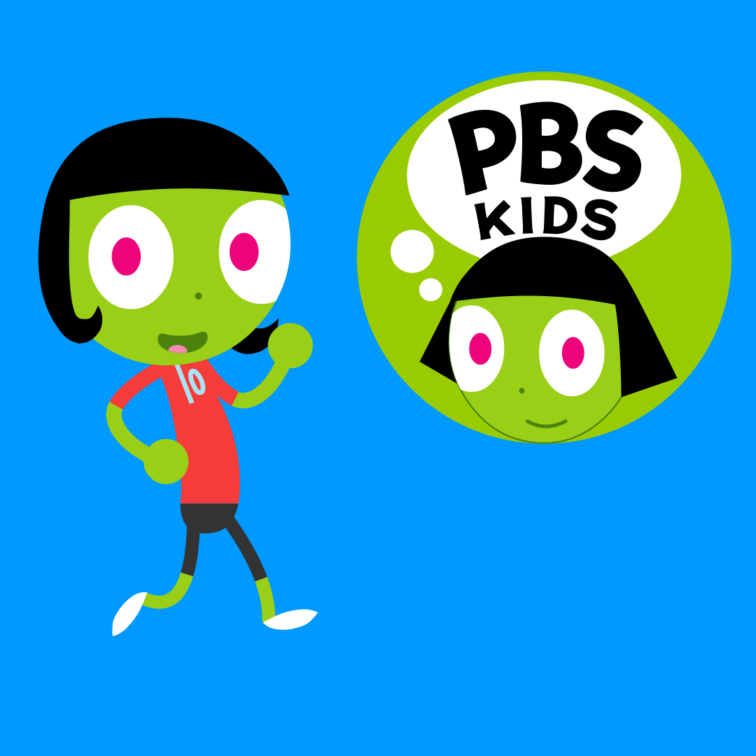 PBS Kids Digital Art - Dot wearing a Red Shirt by LittleKJ20 on DeviantArt
