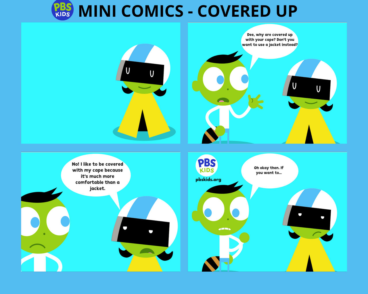 Mini Comic PBS Kids Mini Comics - Covered Up by LittleKJ20 on DeviantArt