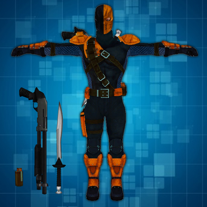 Deathstroke Costume + Props_The Movies Game MOD