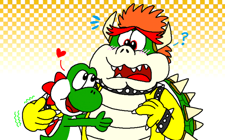 Yoshi and Bowser - Party Animals