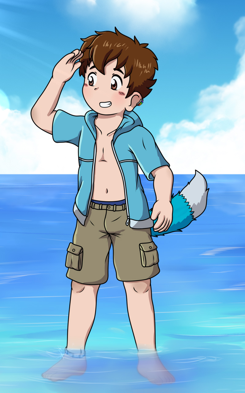 Commission By The Seaside By Aki5 On Deviantart