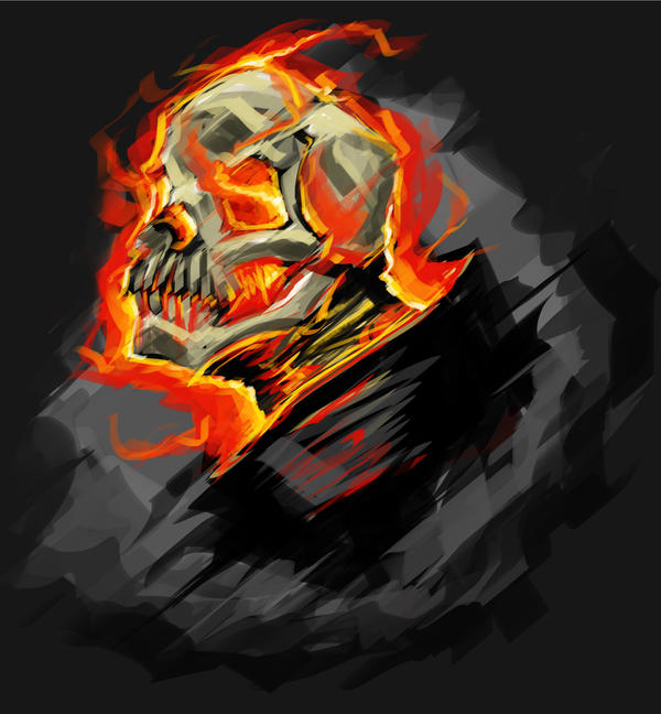 Ghost Rider speedpaint new brush test by NejnoeBu on DeviantArt
