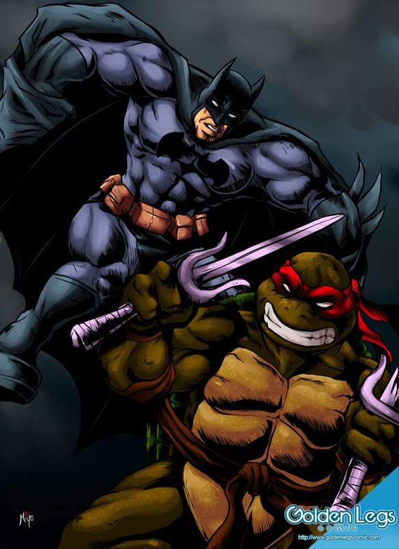 Batman vs. Raphael by Shayeragal on DeviantArt