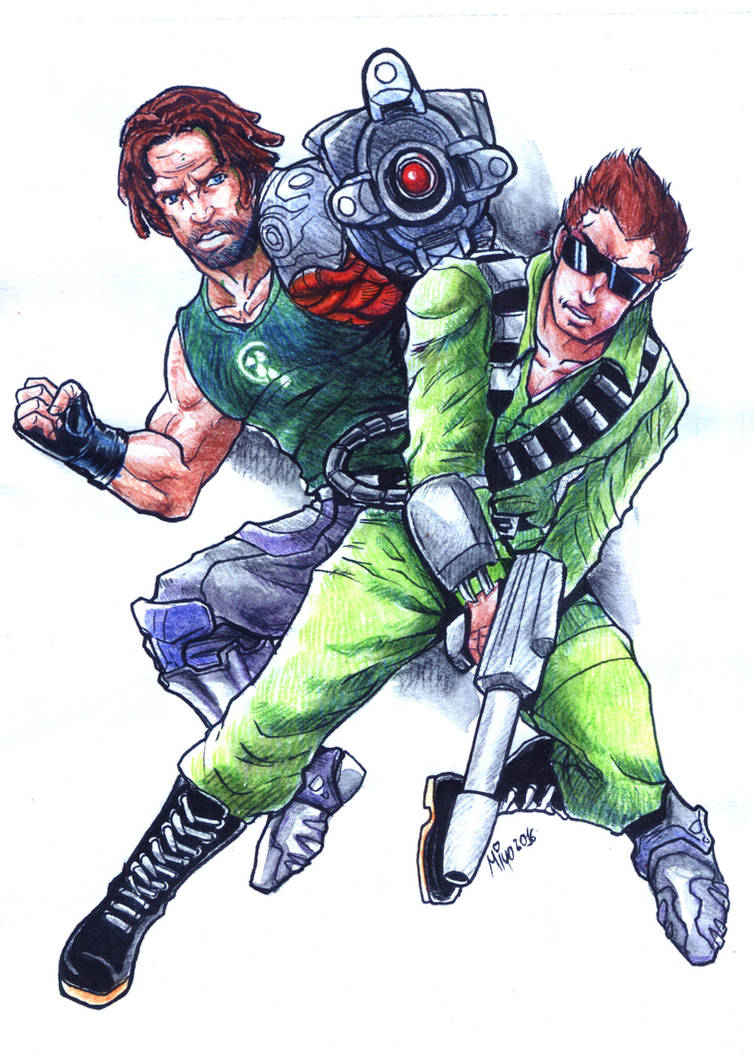 Bionic Commander Deviantart Bionic commando x2 by Shayeragal on DeviantArt