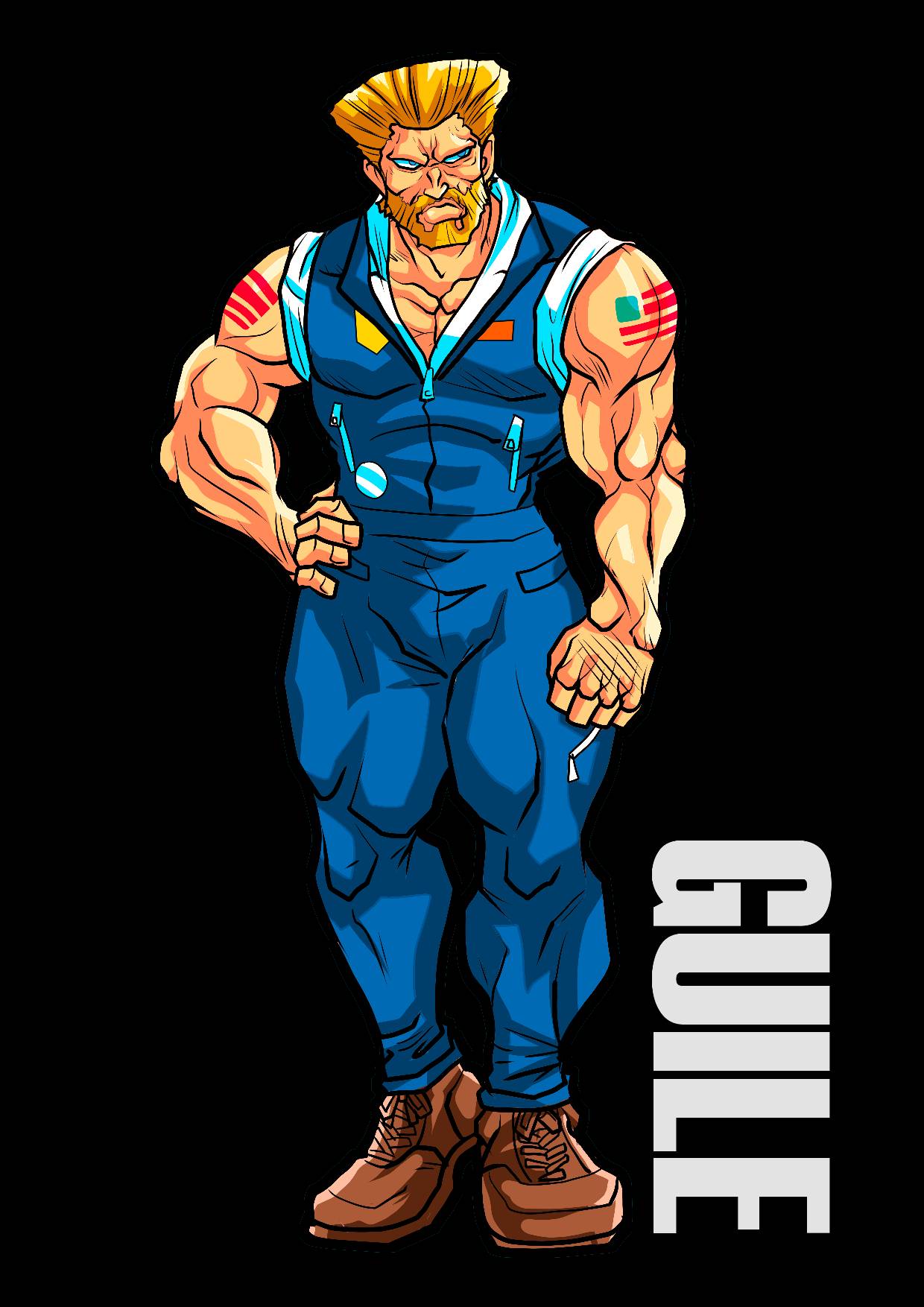 STREET FIGHTER II: Guile (LINES) by CrescentDebris on DeviantArt