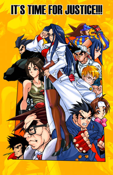 justice gakuen arcade flyer