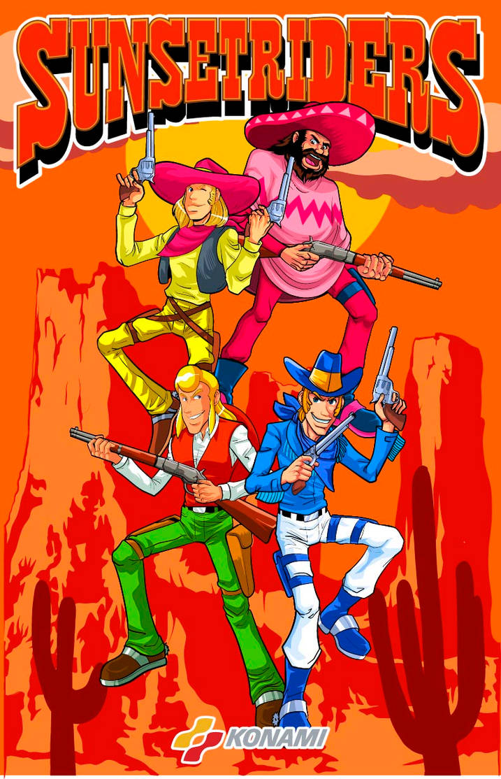 Sunset riders arcade flyer by Shayeragal on DeviantArt