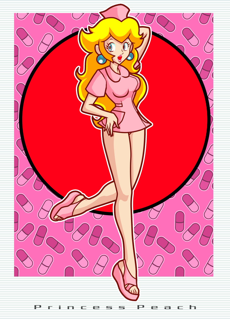 Sweet Peach Nurse lovely heart